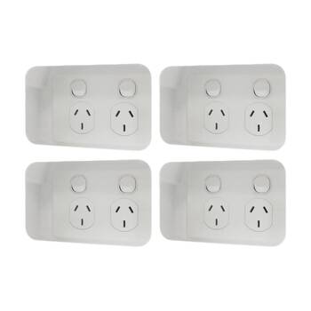 4PK Matchmaster Recessed 1 Gang Mounting Box Wall Outlet Power Cavity