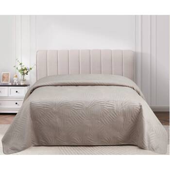 CDSI Microfiber Ultrasonic Bedcover 2 Pillow Cases?50x90cm Beige 240x260cm