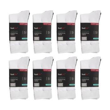 8x 5PK Footlab Women's Socks Casual Essential Crew Shoe Size 5-8