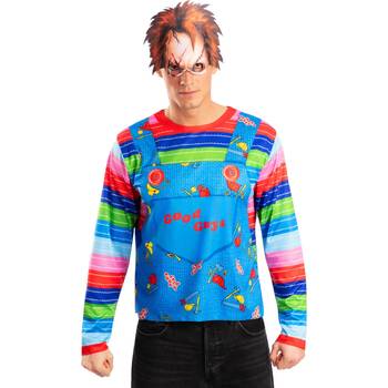 Rubies Chucky Costume Top And Mask Mens Halloween Outfit Set Size M-L