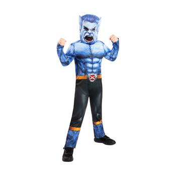 Rubies Doomsday Beast Deluxe Dress Up Costume Boys Jumpsuit Mask Blue