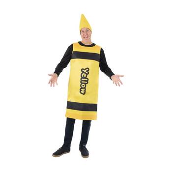 Rubies Crayon Adult Tabard Dress Up Party Costume One Size Unisex Yellow