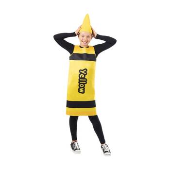 Rubies Crayon Child Tabard Dress Up Party Costume One Size Unisex Yellow