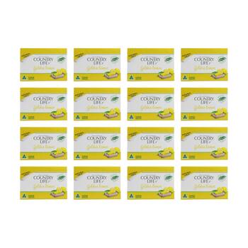 16PK Country Life 5 Pack Golden Lemon Soap Bars Natural Oils 450g Each