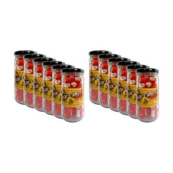 12PK Melbourne Rock Candy Tradition Hard Boiled Sweets Lollies Cherry