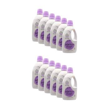 12PK Softly Specialty Wool Front/Top Loader Laundry Wash 1.25L Lavender Scented