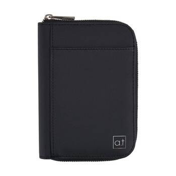 Annabel Trends AT Mens Travel Passport Wallet Black 12.5x17.5cm