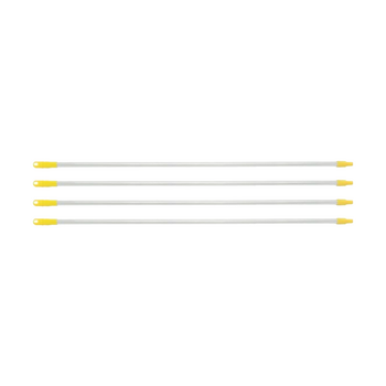 4PK Edco Ergonomic Grip Aluminium Commercial Grade Handle Yellow 1.5mx25mm