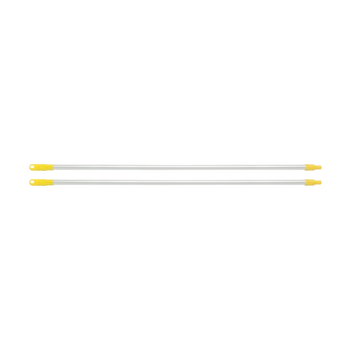 2PK Edco Ergonomic Grip Enduro Aluminium Commercial Handle Yellow 1.35m
