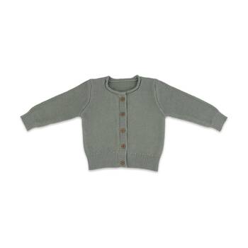 The Peanutshell Baby Knitted Button Cardigan Winter Warming Wear Sage