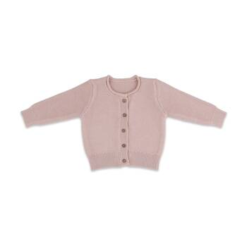 The Peanutshell Baby Knitted Button Cardigan Winter Warming Wear Pink