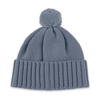 The Peanutshell Baby Knitted Beanie Winter Warming Headwear Cotton Navy