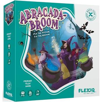 Flexiq Abracada-Broom Magical Memory Game 2-5 Players 20 Minute Play 5y+