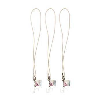 3PK Annabel Trends Snapstrap Phone Accessory Lanyard W/ Adjustable Strap White