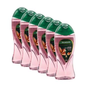 6PK Palmolive Luminous Oils Body Wash 400ml Frangipani Coconut Nourish Glow