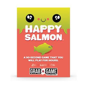 Asmodee Grab & Game Happy Salmon Card Play Fast 3-5 Players 6y+