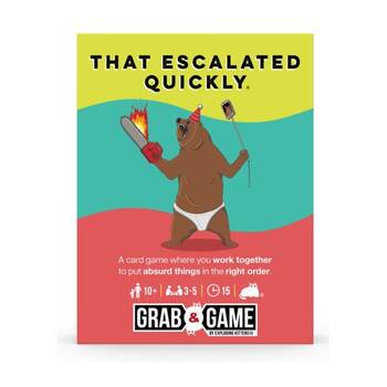 Asmodee Grab & Game That Escalated Quickly Cards 3-5 Players Ages 10+