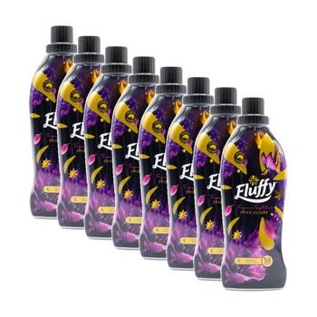 8PK Fluffy Concentrated Laundry Fabric Softener/Conditioner 1L Spice Allure