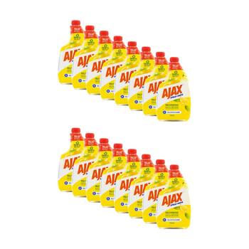 16PK Ajax Spray & Wipe Multi-Purpose Cleaning Refill Bottle 750mL Lemon Citrus