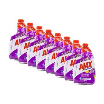 8PK Ajax Spray N Wipe Multi Purpose Cleaner Refill 750ml Lavender & Cirtrus