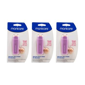 3PK Manicare Oil Absorber Volcanic Stone Roller W/ Replacement Ball Skin Care