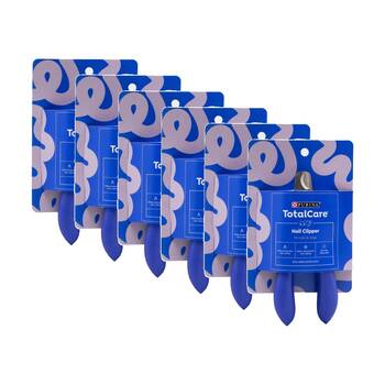 6PK Purina Total Care Stainless Steel Nail Clipper For Cats & Dogs Blue