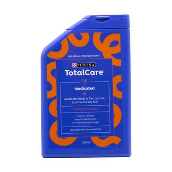 Purina Total Care Anti-Bacterial Anti-Fungal Dog Shampoo 350ml Medicated
