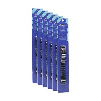 6PK Purina Total Care Fashion Adjustable Dog Collar Small 25-40cm Assorted