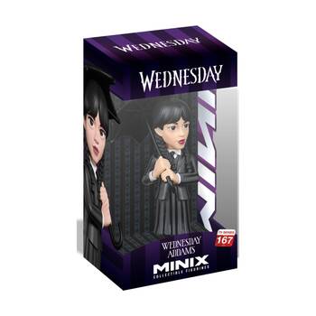 Minix Wednesday Addams Umbrella Figurine Officially Licensed 12cm