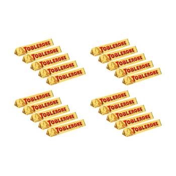 20PK Toblerone Original Swiss Milk Chocolate Block Honey & Almond Nougat 100g