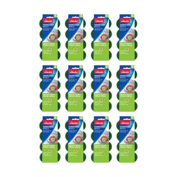 12x4pc Vileda Handi Dish Heavy Duty Refills Durable Cleaning Sponges