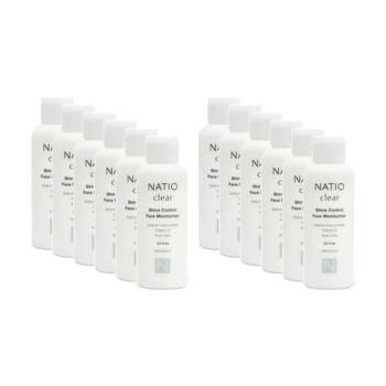 12PK Natio Face Moisturiser Clear Shine Control Sodium Hyaluronate 125ml