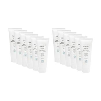12PK Natio Moisturiser Clear Urban Defence Aloe Vera Willow Bark Oil 100ml