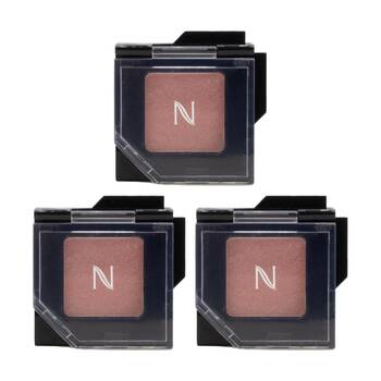 3PK Natio Eyeshadow Single Colour Compact Cosmetic Makeup Product Coral 1g
