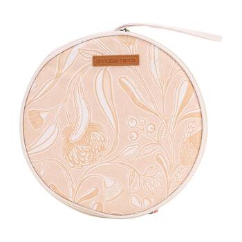 8pc Annabel Trends Picnic Round Cutlery & Plate Set Trailing Natives Tan