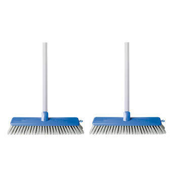 2PK Oates Superior Indoor Broom Flagged Bristles Dust Trapping