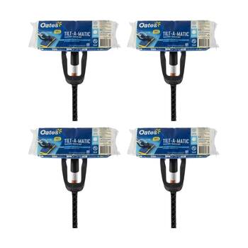 4PK Oates Tilt-A-Matic TX Squeeze Mop Telescopic Handle Natural Sponge