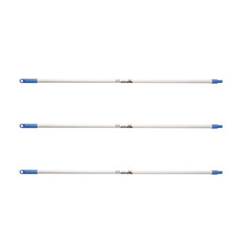 3PK Oates Value Handle Powder Coated Aluminium Shaft Blue 1.4mx25mm