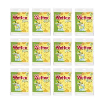 12x3pc Vileda Wettex Classic Sponge Cloth Biodegradable Absorbent Cloths