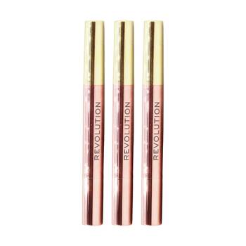 3PK Revolution Lustre Wand Shadow Stick Eyeshadow Makeup Sinful Green 1.6g