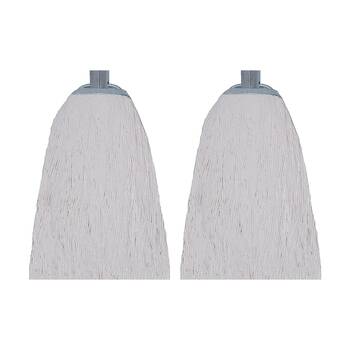 2PK Edco Polycotton Mop Head Metal Ferrule Cleaning Tool 30 1inchx25mm