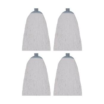 4PK Edco Polycotton Mop Head Metal Ferrule Cleaning Tool 30 1inchx25mm