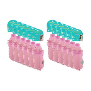 12PK Paws And Claws Squeaky Pig Rubber Latex Pet Dog Toy Durable 22cm