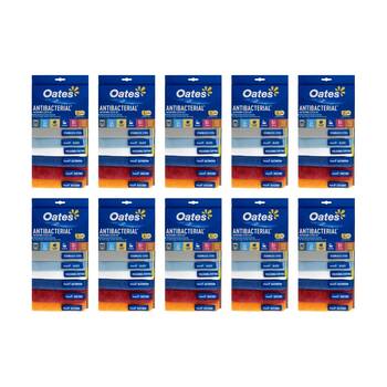 10x6pc Oates Antibacterial Microfibre Cloth Set Colour Coded Hygienic