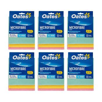 6x3pc Oates Microfibre Cloth Multi-Purpose Cleaning Cloths For Home Use