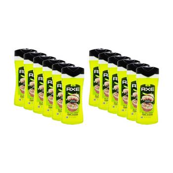 12PK Axe 3 In 1 Wash Body Face Hair Epic Fresh Citrus Fragrance 400mL