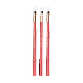 3PK Revolution Streamline Waterline Eyeliner Pencil Makeup Hot Pink 1.3g