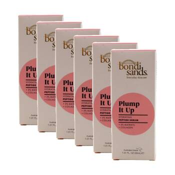 6PK Bondi Sands Peptide Serum Plump It Up Hydrating Matrixyl Collagen 30mL