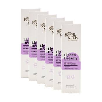 6PK Bondi Sands Gel Moisturiser Light N Dreamy Glycerin Watermelon Extract 50ml