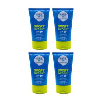 4x Bondi Sands Broad Spectrum UVA UVB Protection Sport Wet Skin SPF50 125mL